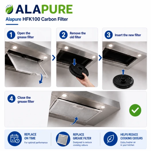 Alapure Koolstoffilter geschikt voor Silverline AF 110 / AF110 (2St.)