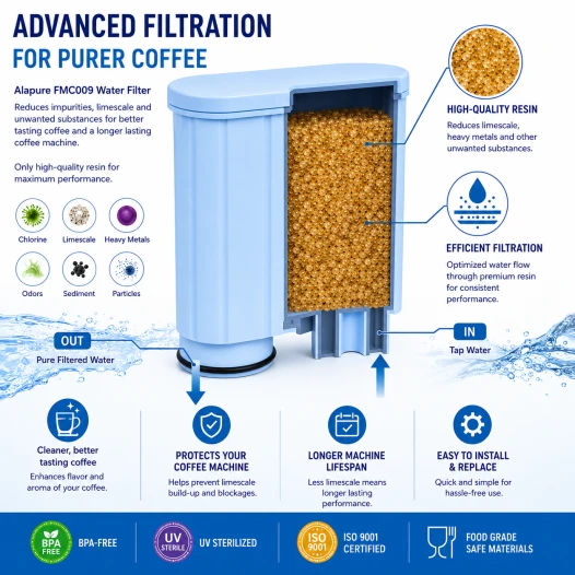 Alapure Waterfilter Geschikt voor Philips / Saeco FMC009