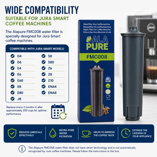 Alapure Waterfilter geschikt voor Jura Smart