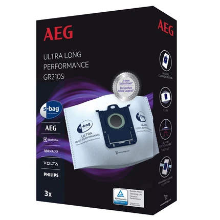 AEG stofzuigerzakken GR210s / 9001684779 s-bag Ultra Long Performance 3 stuks