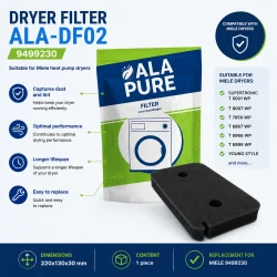 Alapure Warmtepompdroger Filter geschikt voor Miele 9499230