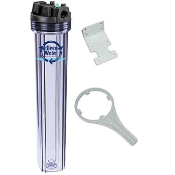 20 inch Filterhuisset Transparant 2 delig