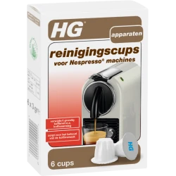 HG reinigingscups voor Nespresso machines