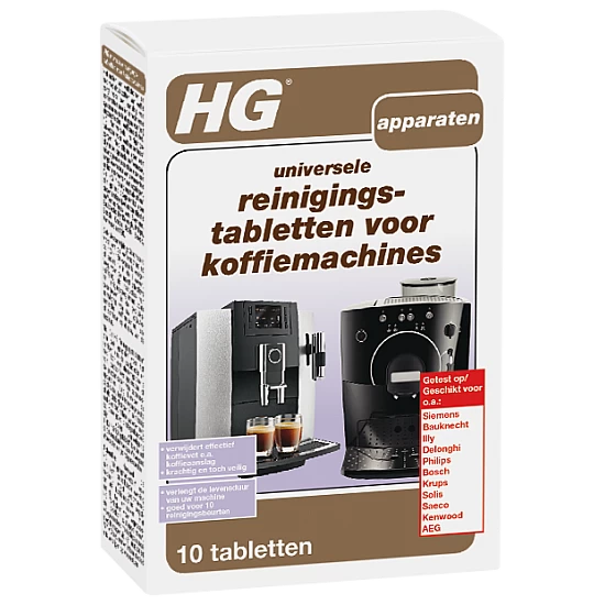 HG universele reinigingstabletten voor koffiemachines HG universele reinigingstabletten voor koffiemachines