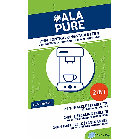 Alapure 2 in 1 Ontkalkingstabletten geschikt voor Jura 61848 ( 3 St.)