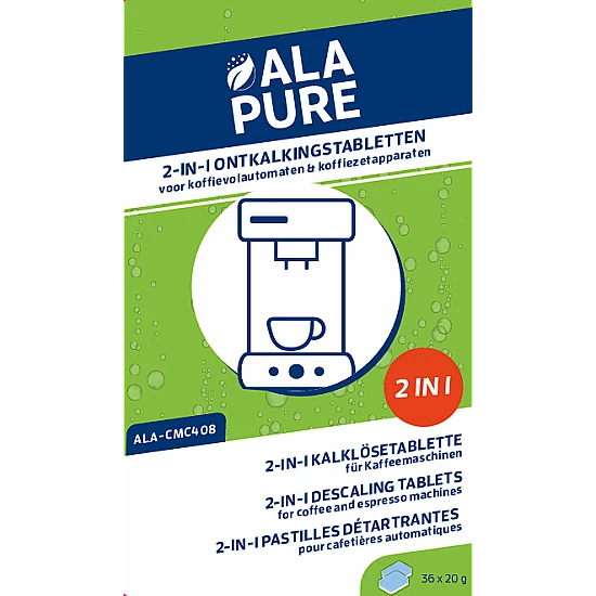 Alapure 2-in-1 Ontkalkingstabletten geschikt voor Jura 70751 (36 st.)