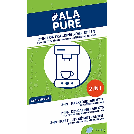 Alapure 2 in 1 Ontkalkingstabletten geschikt voor Siemens 00312290 /  00312445 / TZ80032A / EQ Series (9x36gr)