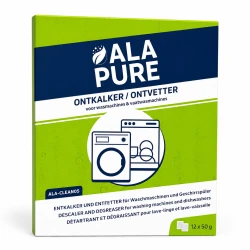 Alapure 3-in-1 Ontkalker / Ontvetter geschikt voor AEG clean and care 9029803823 (12 St.)