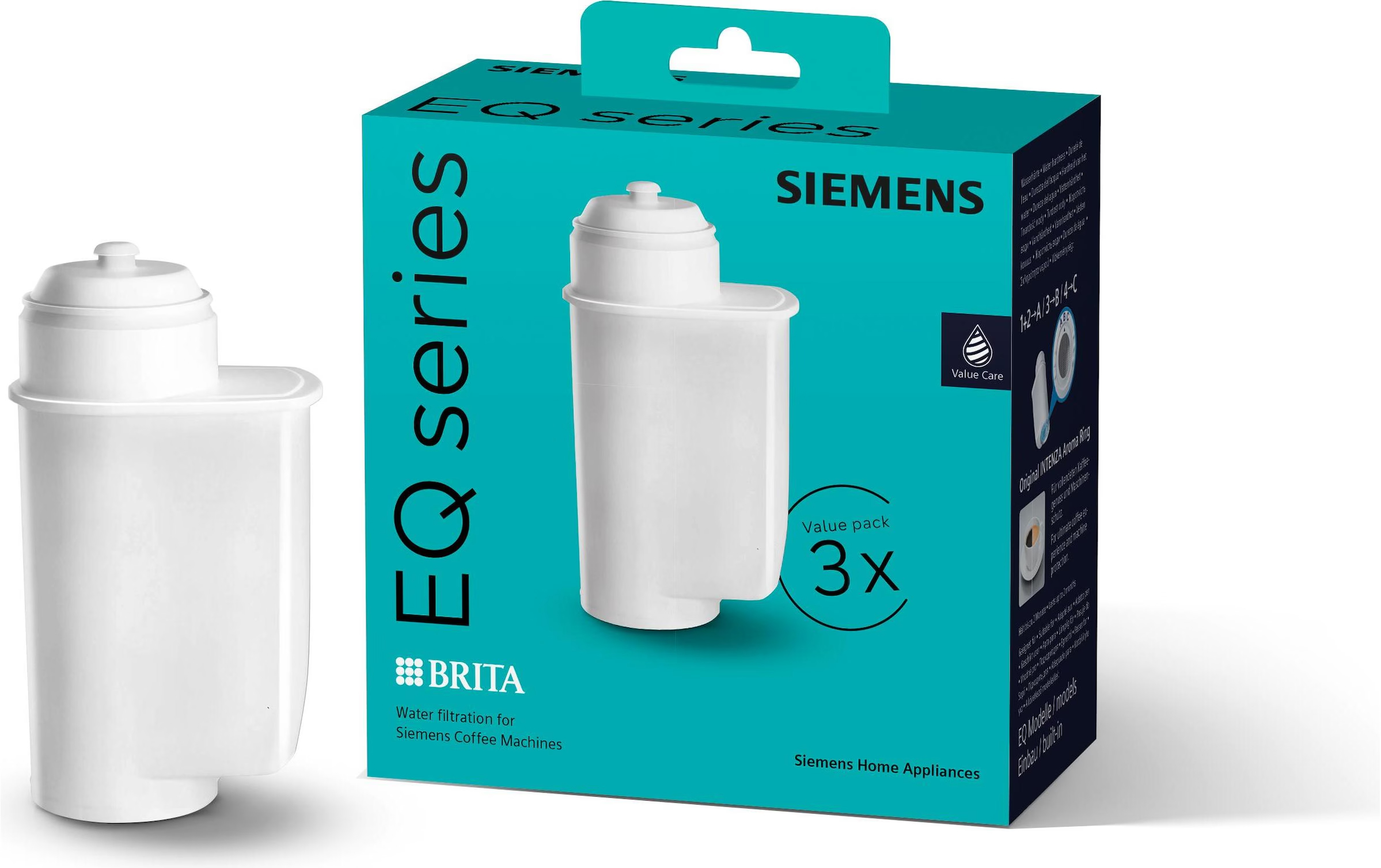 Siemens EQ.Series Waterfilter 17005980 / TZ70033A / 17008808 / Brita Intenza (3-pack)