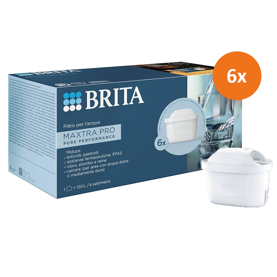 BRITA MAXTRA PRO PURE PERFORMANCE Waterfilter 6-pack - filtert PFAS