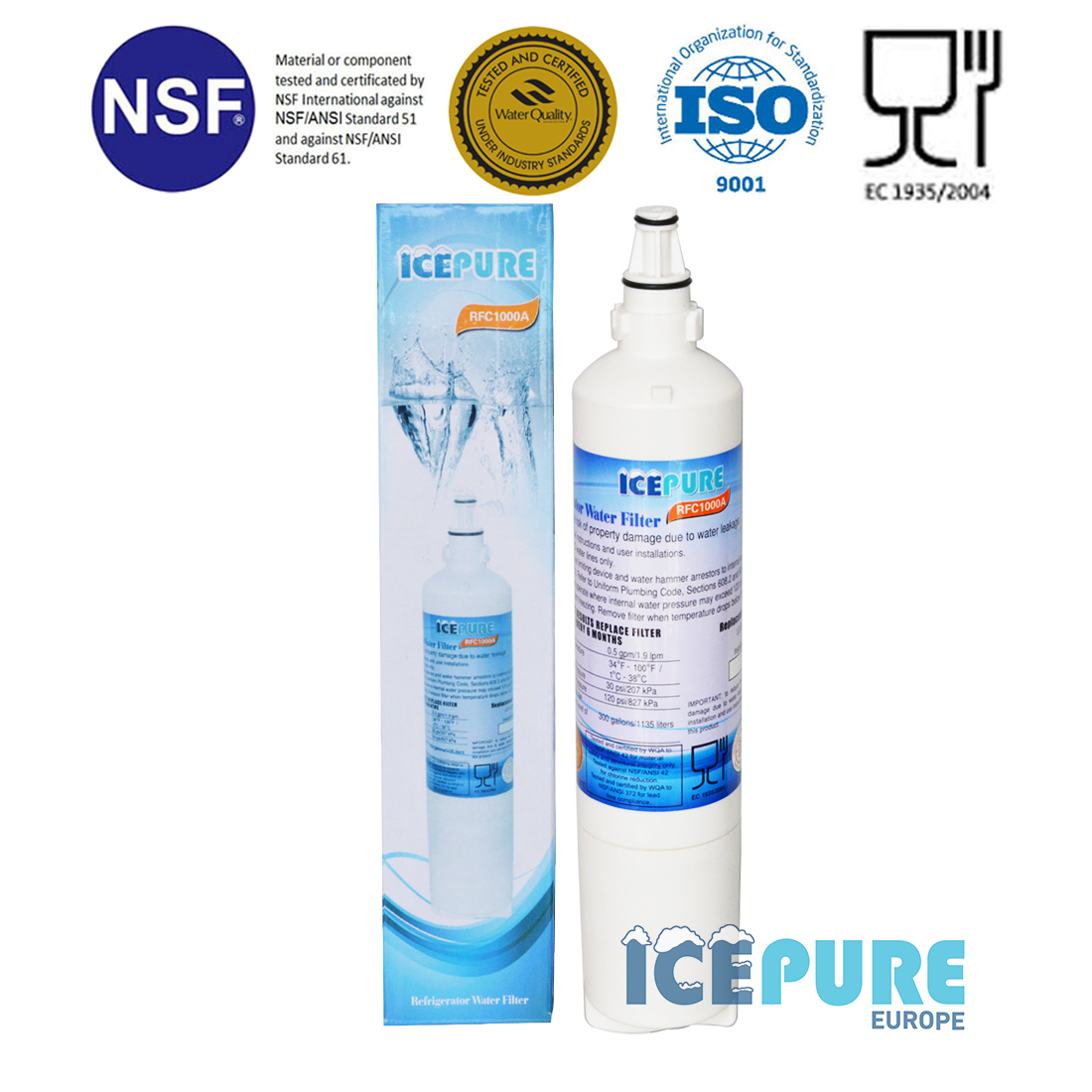 Icepure Waterfilter geschikt voor LG 5231JA2006B / LT600P / 5231JA2006F