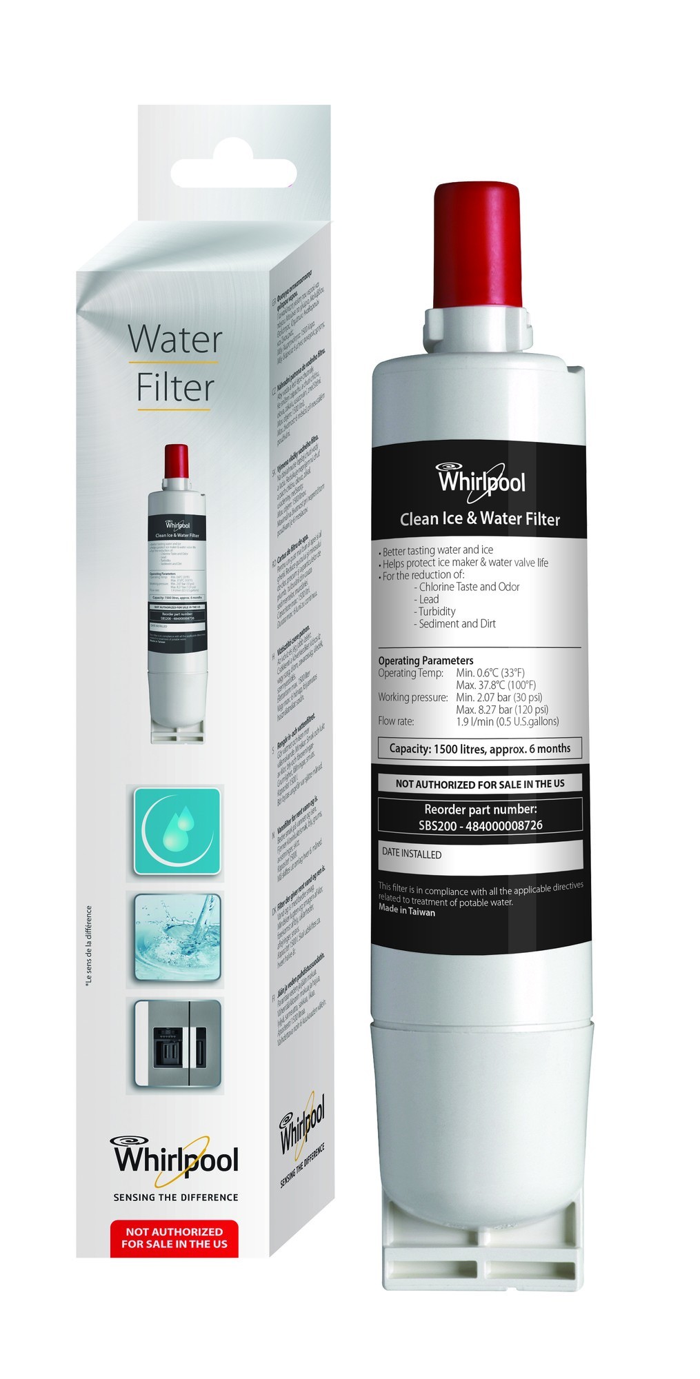 Whirlpool Waterfilter SBS200 / 484000008726