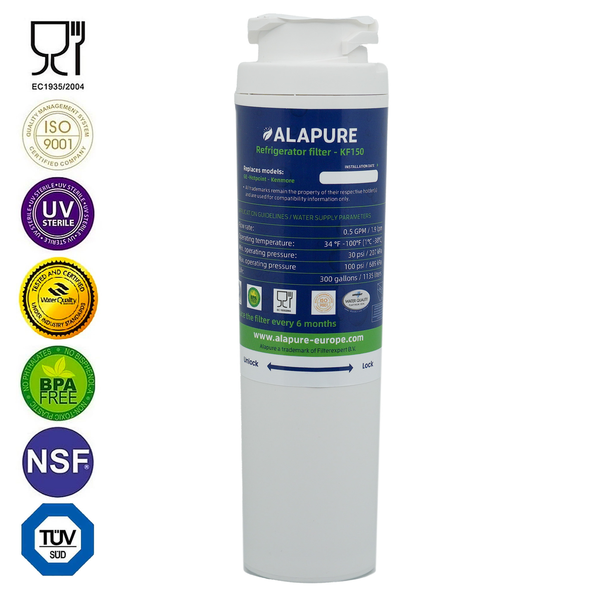 Alapure Waterfilter geschikt voor Iomabe MSWF